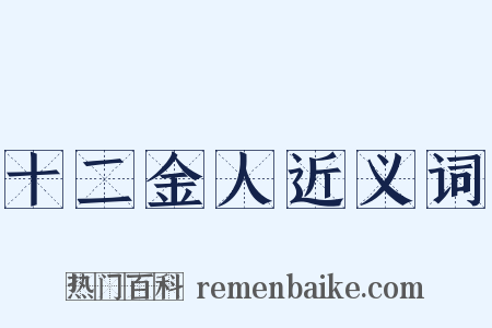 十二金人近义词是什么意思的图片